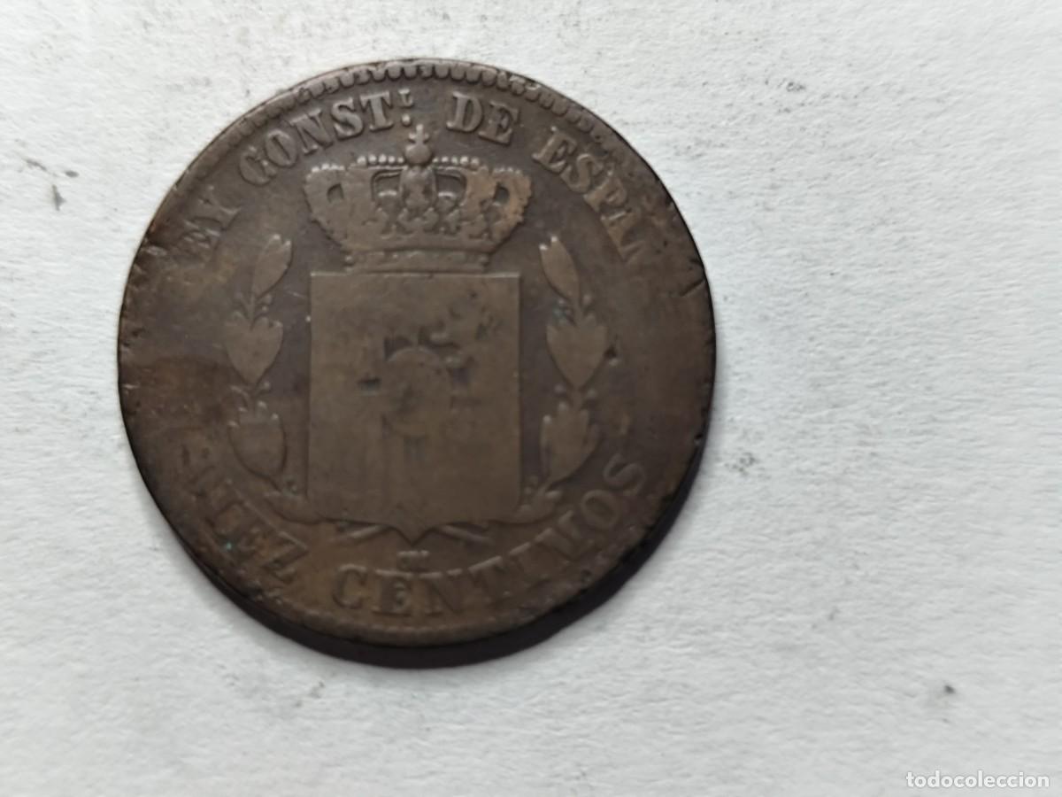Monedas de Espa&ntilde;a: ALFONSO XII 1877 DIEZ CENTIMOS - Foto 4