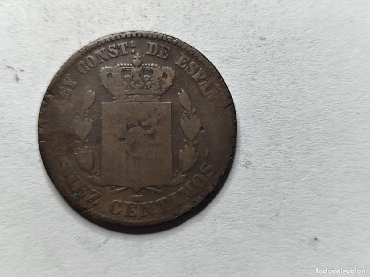 Monedas de Espa&ntilde;a: ALFONSO XII 1877 DIEZ CENTIMOS - Foto 5