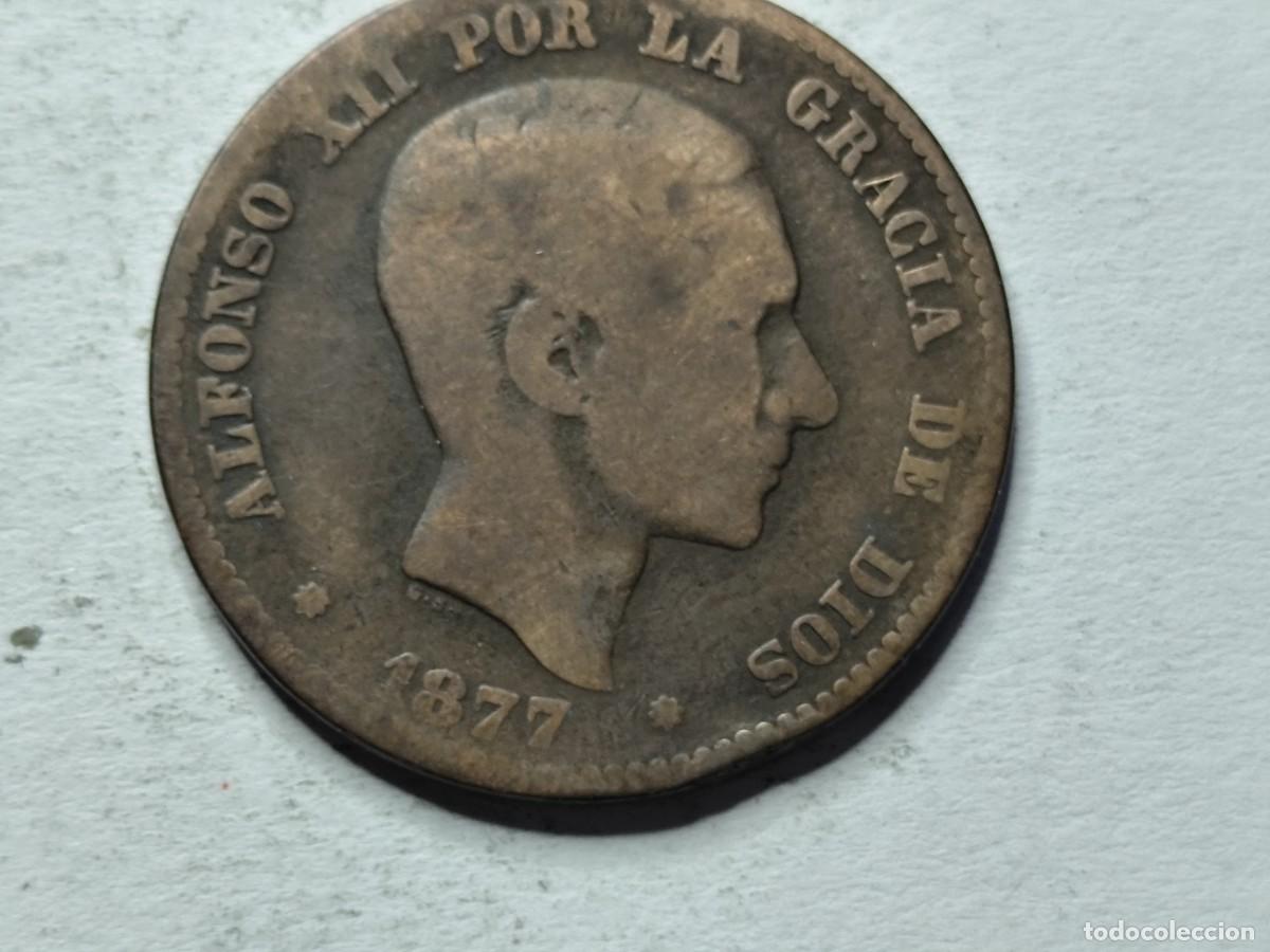 Monedas de Espa&ntilde;a: ALFONSO XII 1877 DIEZ CENTIMOS - Foto 1