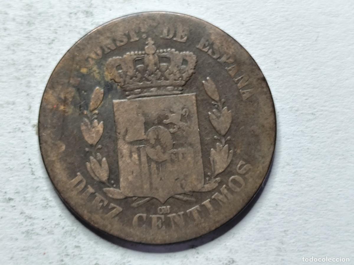Monedas de Espa&ntilde;a: ALFONSO XII 1877 DIEZ CENTIMOS - Foto 3