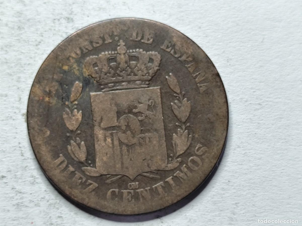 Monedas de Espa&ntilde;a: ALFONSO XII 1877 DIEZ CENTIMOS - Foto 4