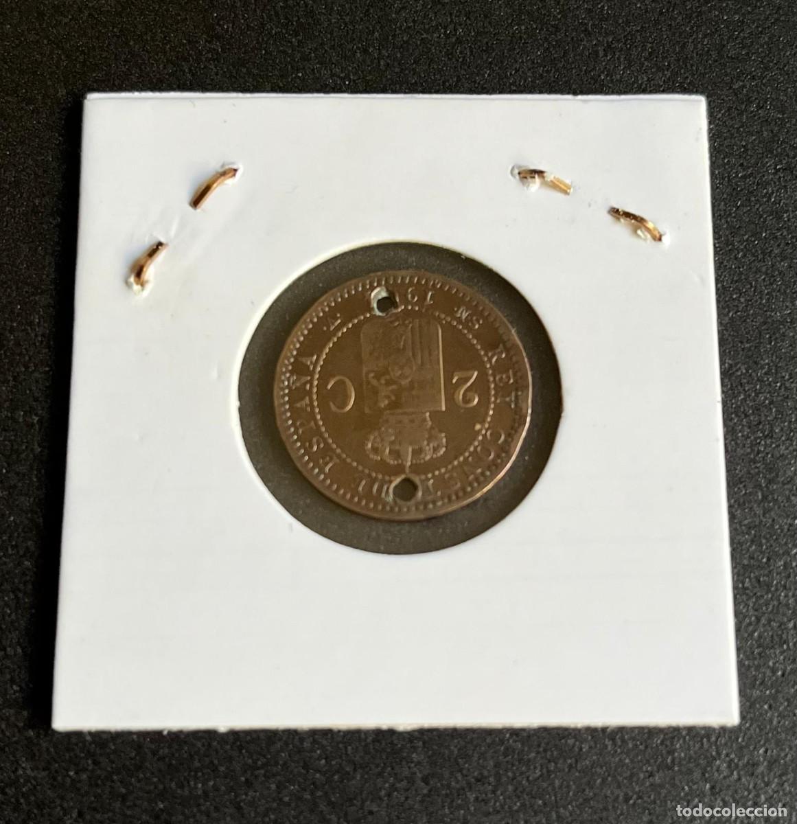 Monedas de Espa&ntilde;a: MONEDA 2 CENTIMOS ALFONSO XIII 1904 - Foto 2