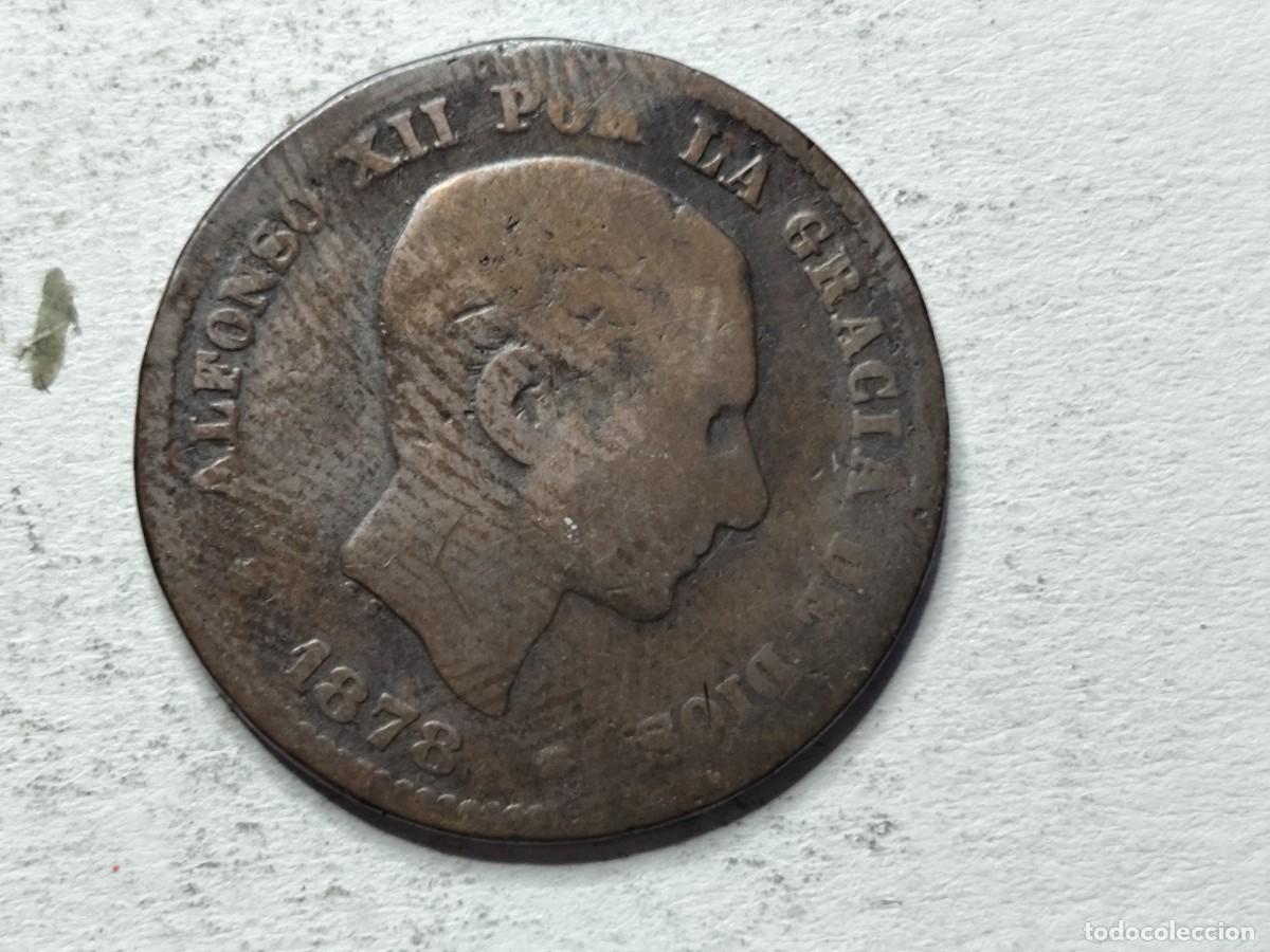 Monedas de Espa&ntilde;a: ALFONSO XII 1878 CINCO CENTIMOS - Foto 1