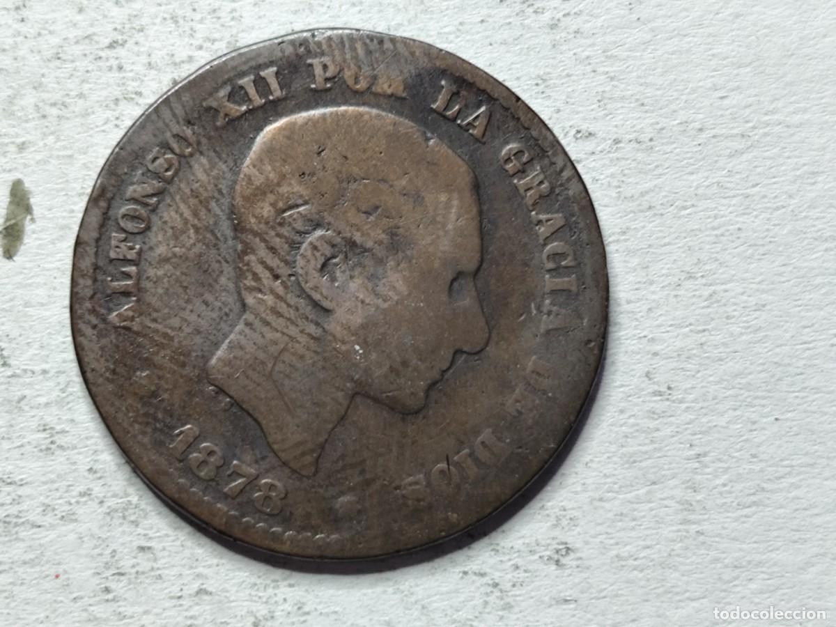 Monedas de Espa&ntilde;a: ALFONSO XII 1878 CINCO CENTIMOS - Foto 2