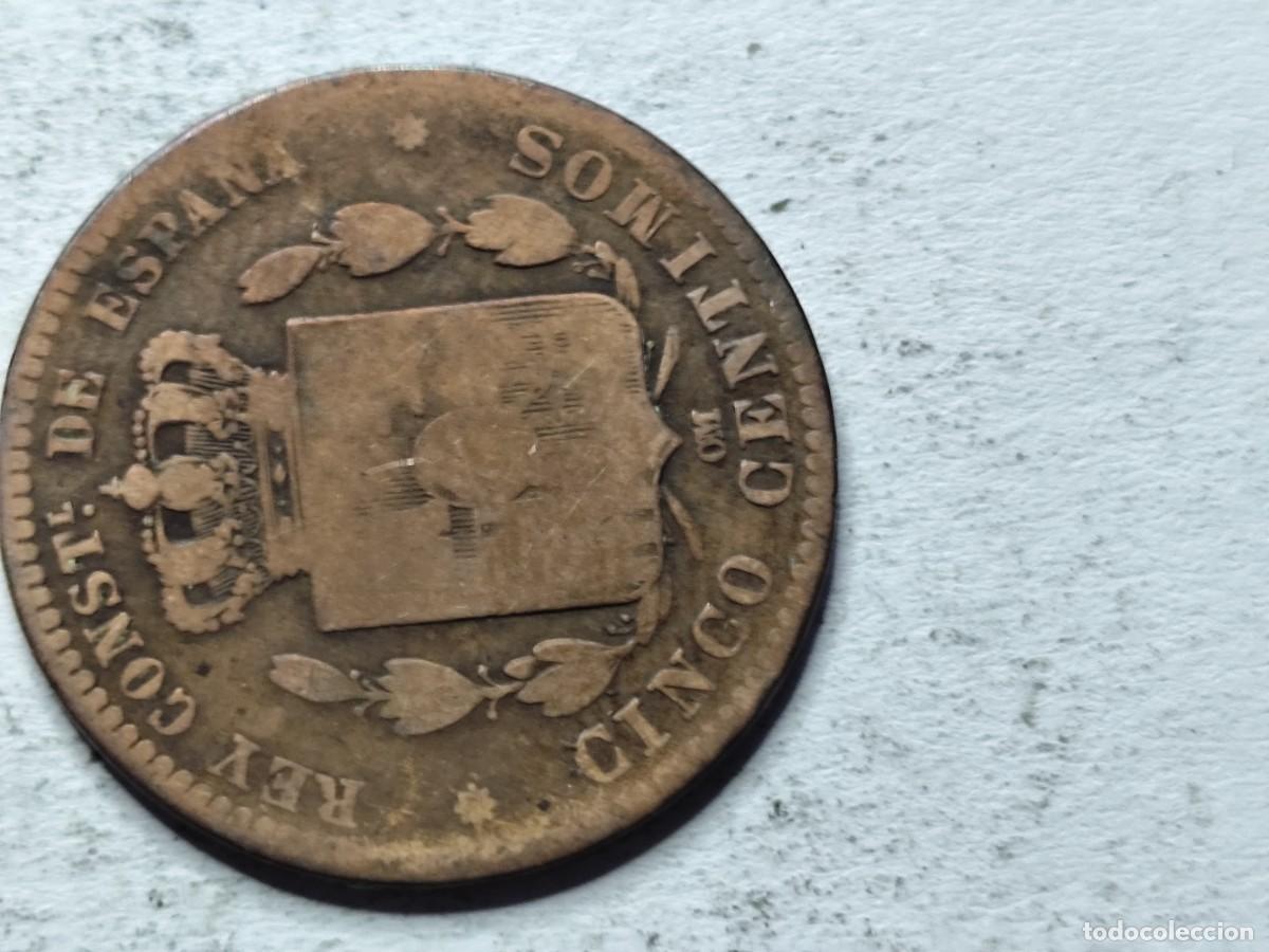 Monedas de Espa&ntilde;a: ALFONSO XII 1878 CINCO CENTIMOS - Foto 4