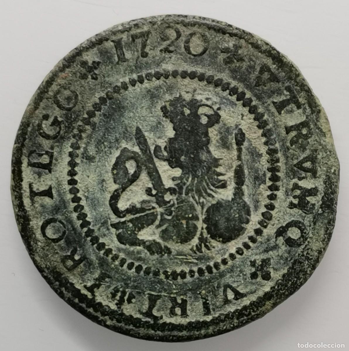 Monedas de Espa&ntilde;a: Felipe V Barcelona 4 Maraved&iacute;s 1720. - Foto 1