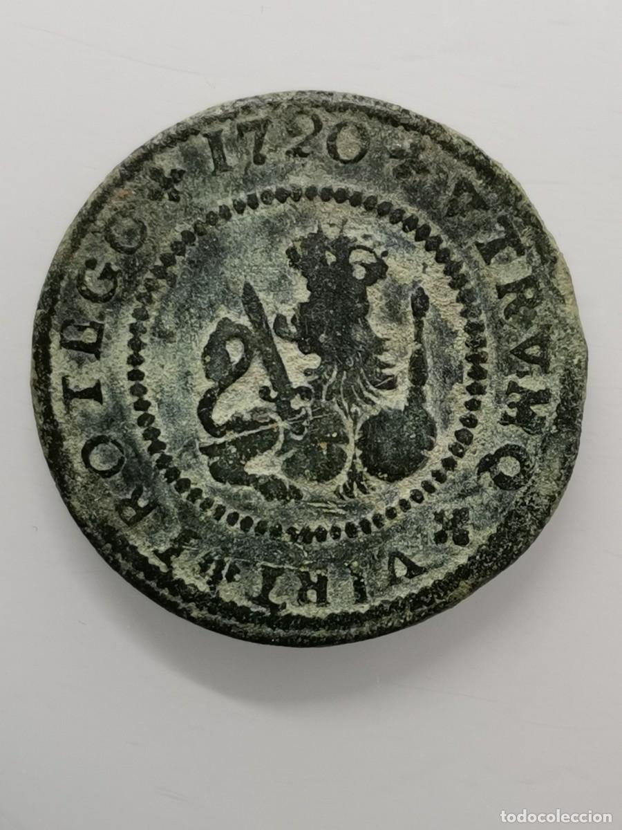 Monedas de Espa&ntilde;a: Felipe V Barcelona 4 Maraved&iacute;s 1720. - Foto 3