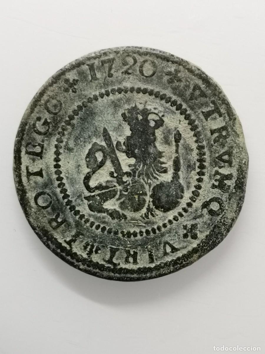 Monedas de Espa&ntilde;a: Felipe V Barcelona 4 Maraved&iacute;s 1720. - Foto 5
