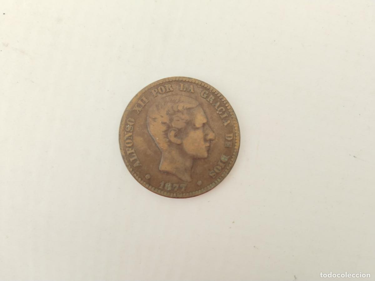 Monedas de Espa&ntilde;a: 1877 - ALFONSO XII - 10 CENTIMOS - COBRE - Foto 1