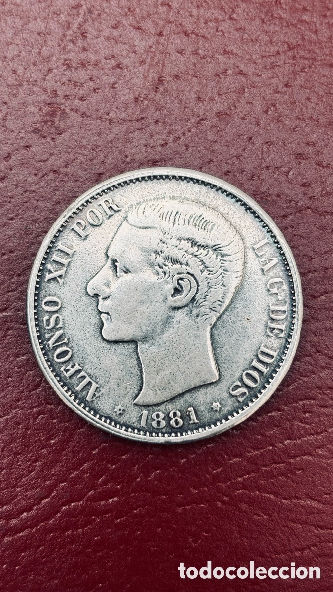 Monedas de Espa&ntilde;a: Moneda Alfonso XII, 1881. - Foto 2