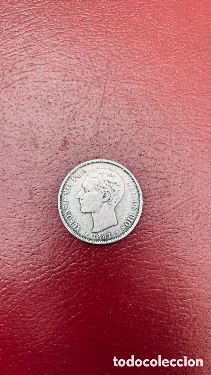 Monedas de Espa&ntilde;a: Moneda Alfonso XII, 1881. - Foto 3