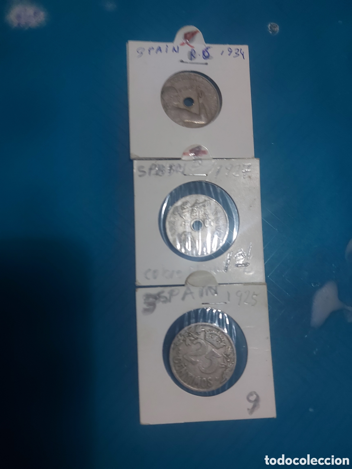Monedas de Espa&ntilde;a: 3tmonedas deEspa&ntilde;a anti - Foto 2