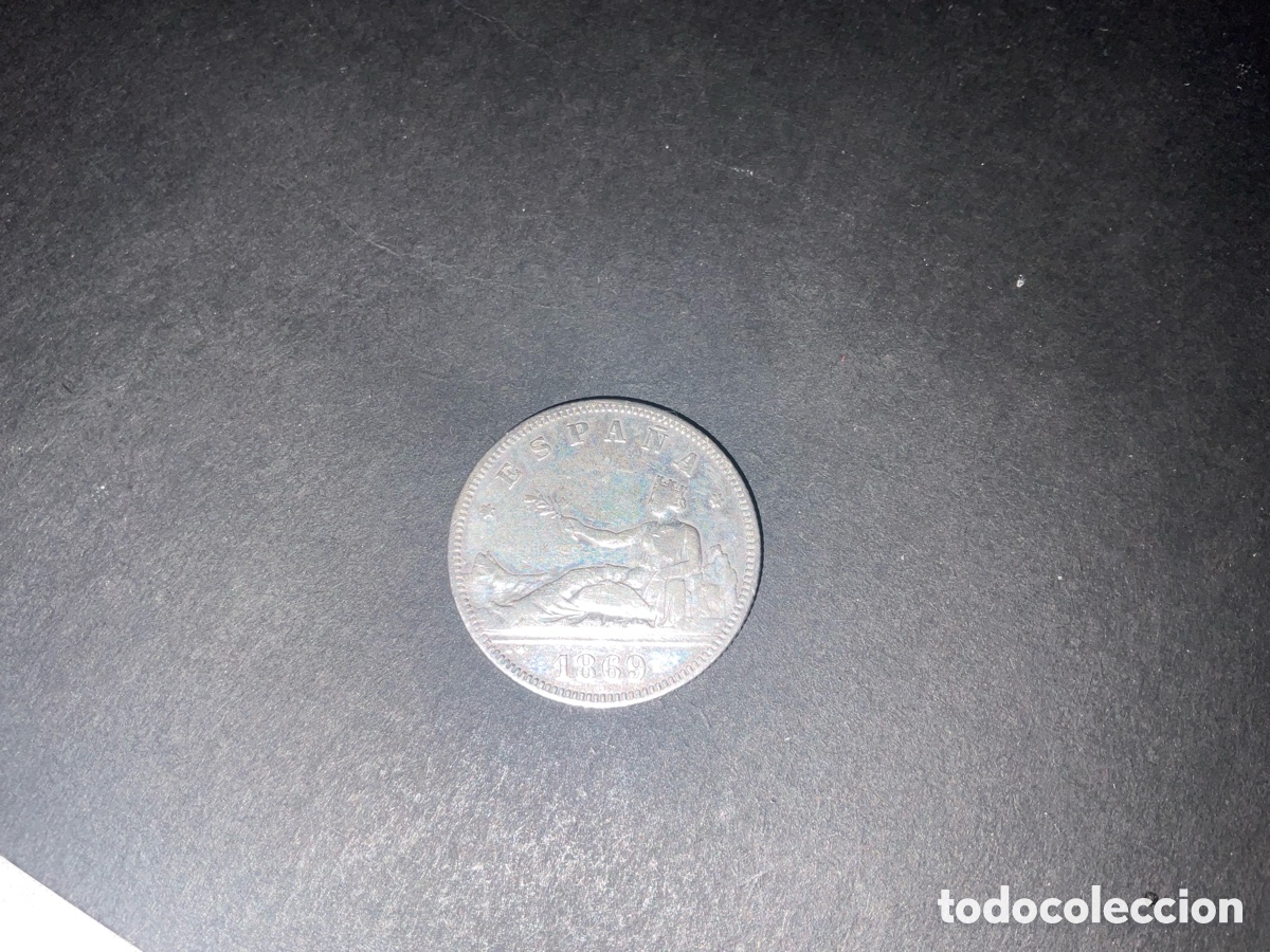 M&uuml;nzen von Spanien: ‼️2 PESETAS 1869 *18-69 GOBIERNO PROVISIONAL‼️