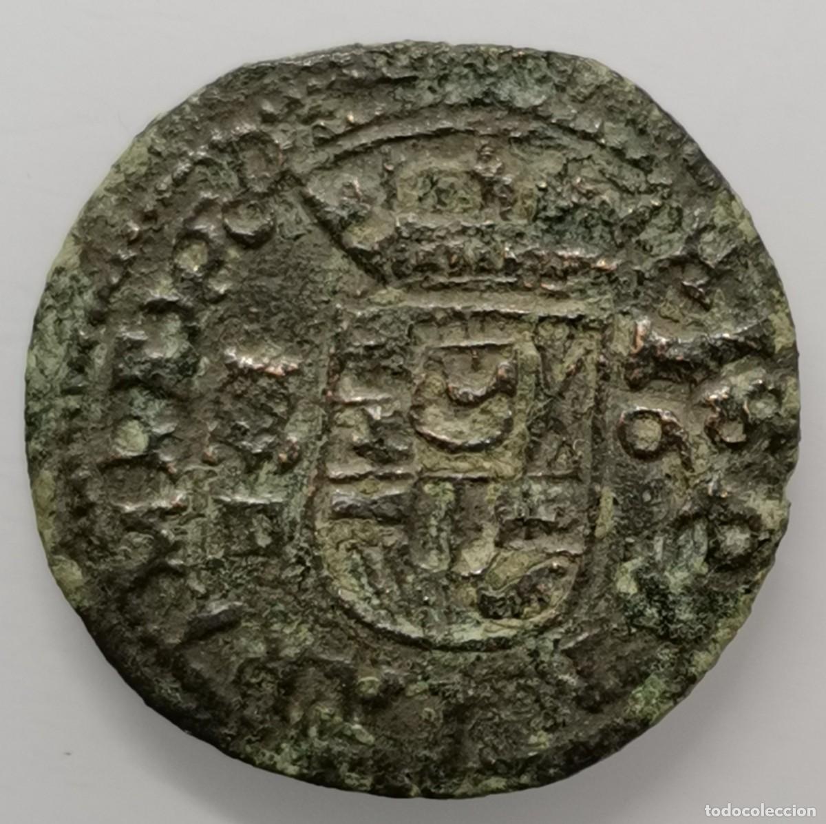 Monedas de Espa&ntilde;a: Felipe IV 16 Maraved&iacute;s Ceca de Granada - FALSA DE &Eacute;POCA - Foto 1