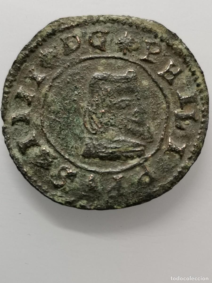 Monedas de Espa&ntilde;a: Felipe IV 16 Maraved&iacute;s Ceca de Granada - FALSA DE &Eacute;POCA - Foto 2