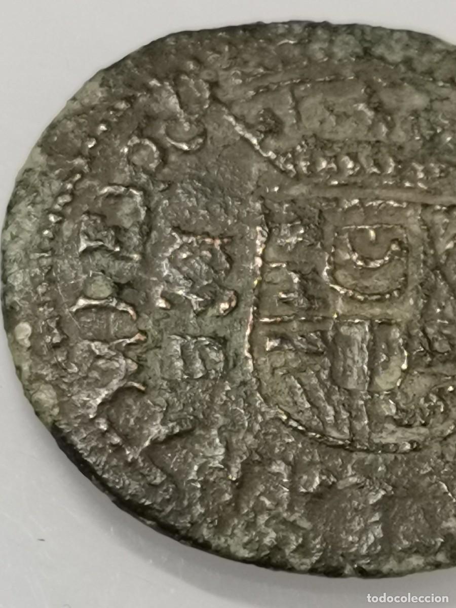 Monedas de Espa&ntilde;a: Felipe IV 16 Maraved&iacute;s Ceca de Granada - FALSA DE &Eacute;POCA - Foto 5