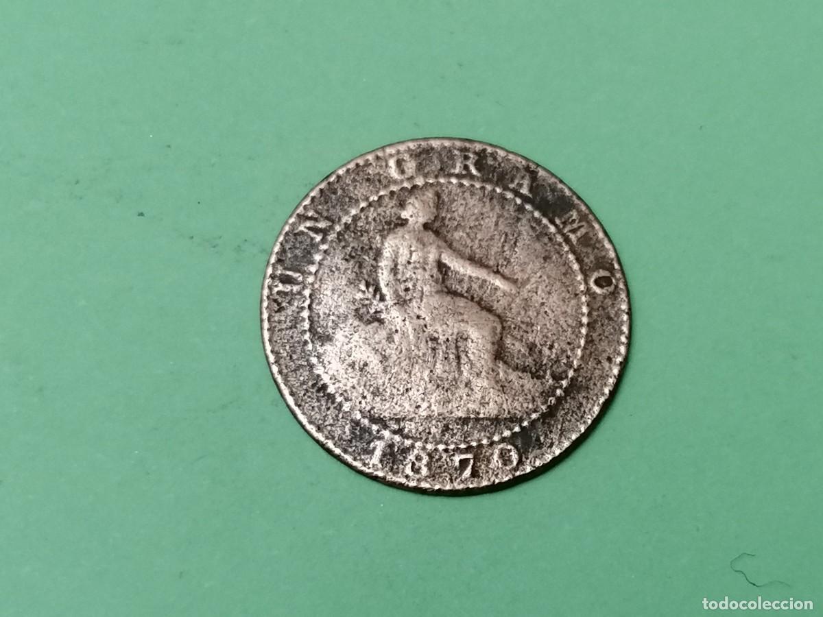 Monedas de Espa&ntilde;a: Moneda, Espa&ntilde;a, 1 cent,1870, BC-, - Foto 1