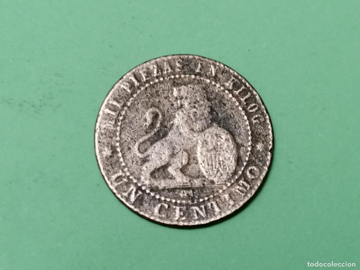 Monedas de Espa&ntilde;a: Moneda, Espa&ntilde;a, 1 cent,1870, BC-, - Foto 2
