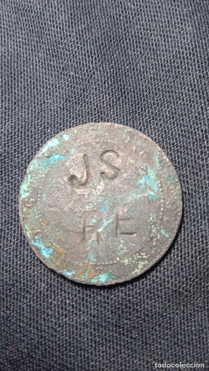 Monedas de Espa&ntilde;a: Antigua moneda resellada. - Foto 1