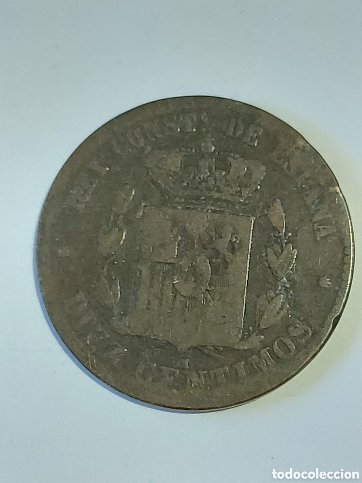 Monedas de Espa&ntilde;a: MONEDA ESPA&Ntilde;A ALFONSO XII 10 CENTIMOS 1879 - Foto 2
