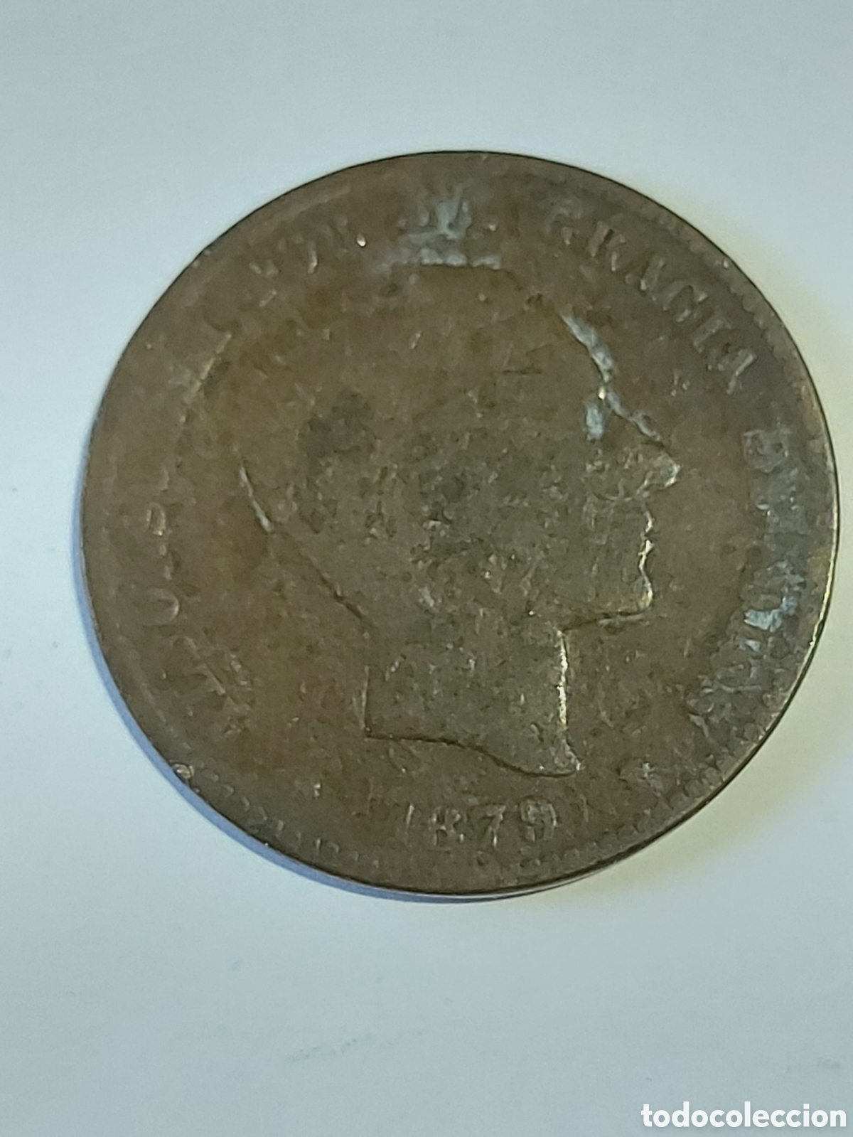 Monedas de Espa&ntilde;a: MONEDA ESPA&Ntilde;A ALFONSO XII 10 CENTIMOS 1879 - Foto 1