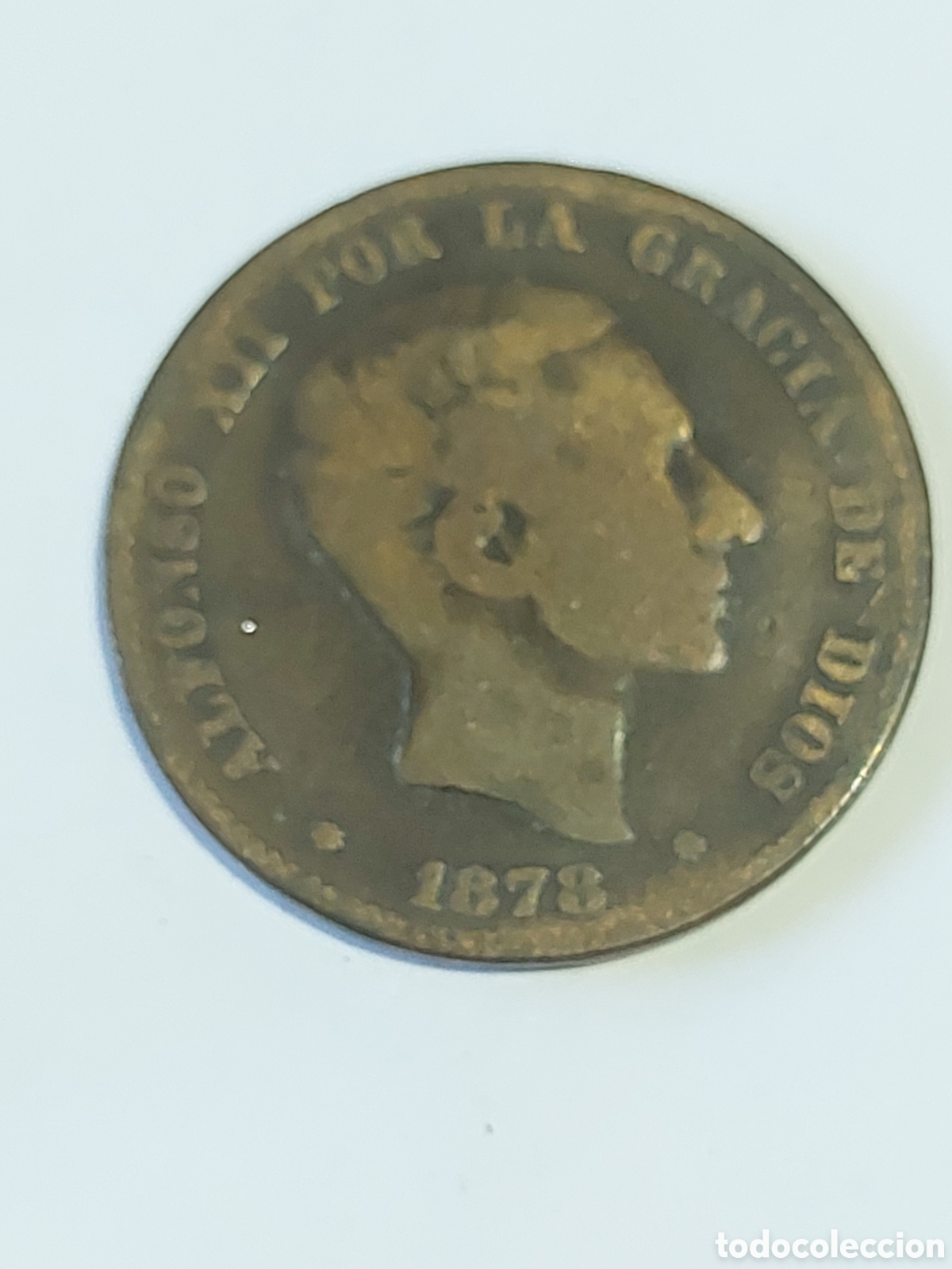 Monedas de Espa&ntilde;a: MONEDA ESPA&Ntilde;A ALFONSO XII 10 CENTIMOS 1878 - Foto 1