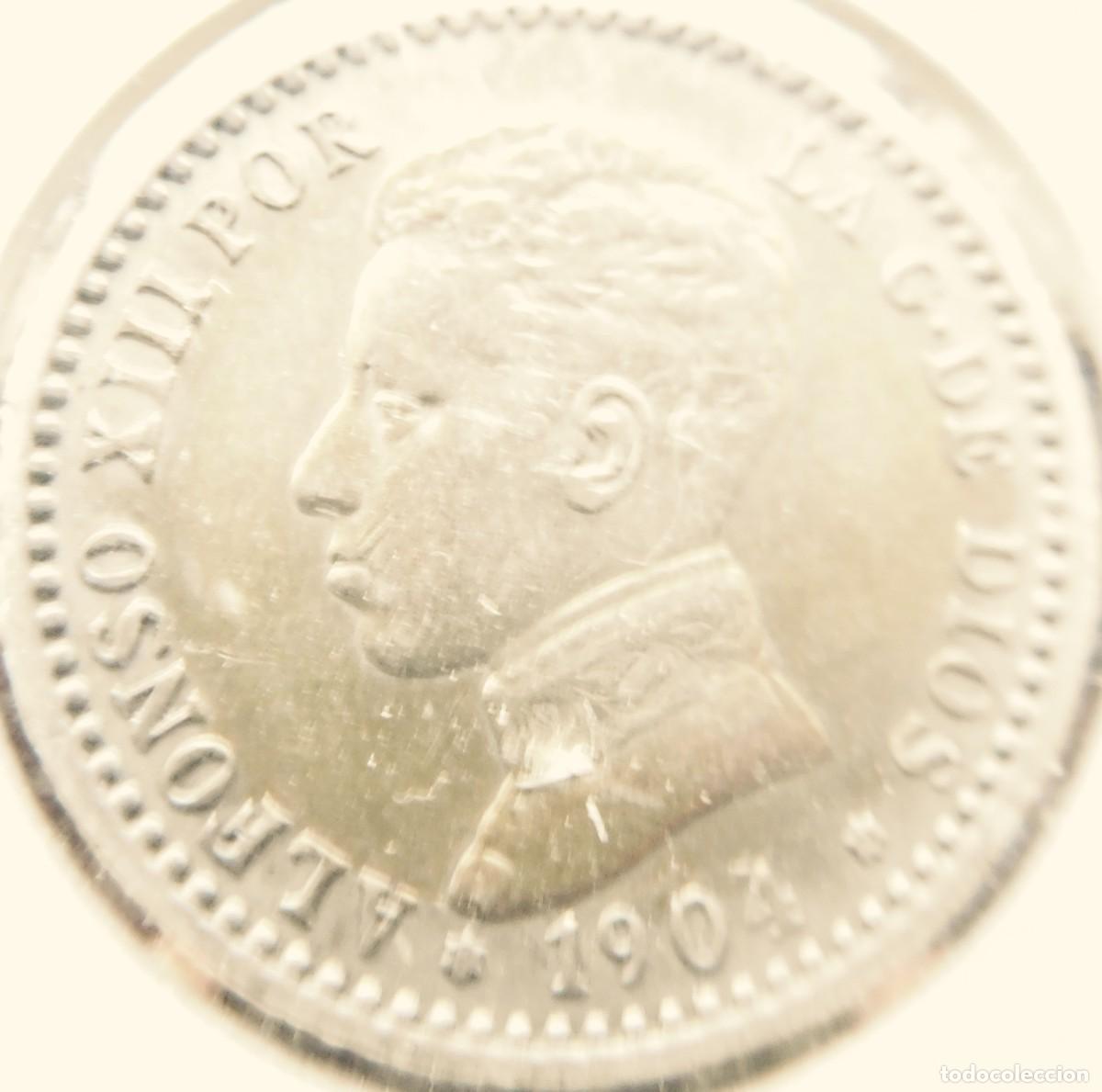 Monedas de Espa&ntilde;a: Moneda , 1904, 50 c&eacute;ntimos, plata, MBC - Foto 1