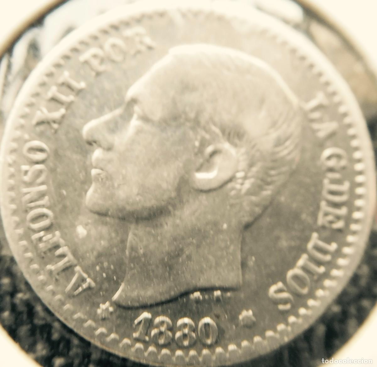 Monedas de Espa&ntilde;a: Moneda , 1889, Alfonso XII, 50 centimos, plata, MBC - Foto 1