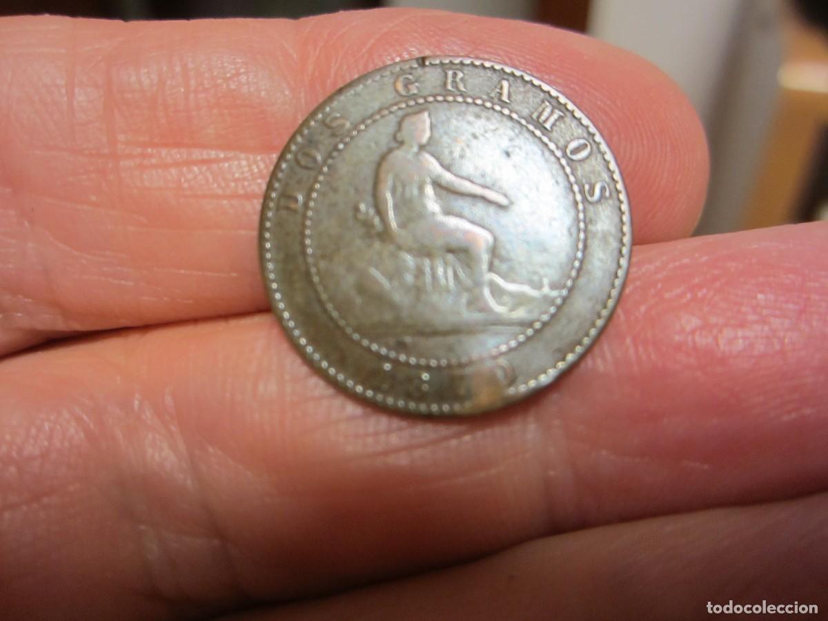 Monedas de Espa&ntilde;a: MONEDA DE 2 C&Eacute;NTIMOS DE LA PRIMERA REP&Uacute;BLICA DE 1870 - Foto 1