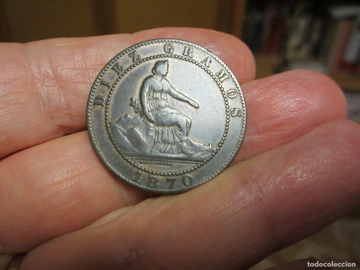 Monedas de Espa&ntilde;a: MONEDA DE 10 C&Eacute;NTIMOS DE 1870 PRECIOSA - Foto 1