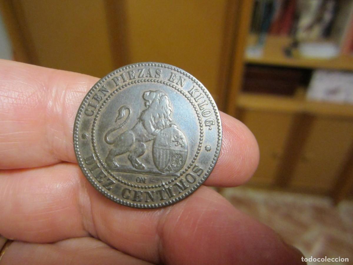 Monedas de Espa&ntilde;a: MONEDA DE 10 C&Eacute;NTIMOS DE 1870 PRECIOSA - Foto 2