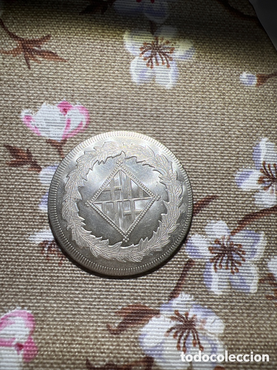 Monedas de Espa&ntilde;a: Moneda 5 Pesetas 1811 Barcelona - Foto 2