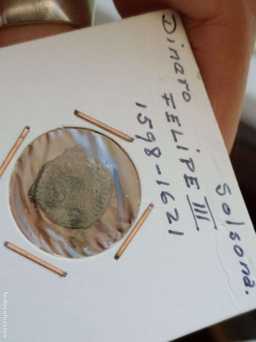 Monedas de Espa&ntilde;a: Dinero de Solsona, Diner. Felipe III - Foto 1