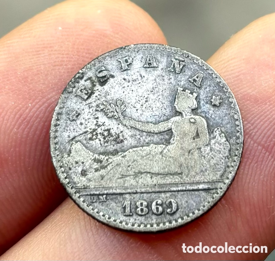 Monedas de Espa&ntilde;a: Moneda PLATA 50 Centimos 1869 *6-9 - Foto 1