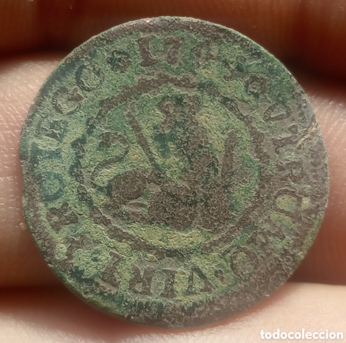 Coins of Spain: A-Felipe V 2 maraved&iacute;s Segovia 1744
