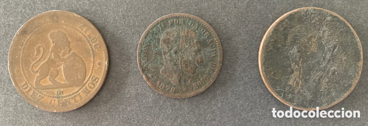 Monedas de Espa&ntilde;a: Alfonso XII lote de 3 monedas - Foto 1