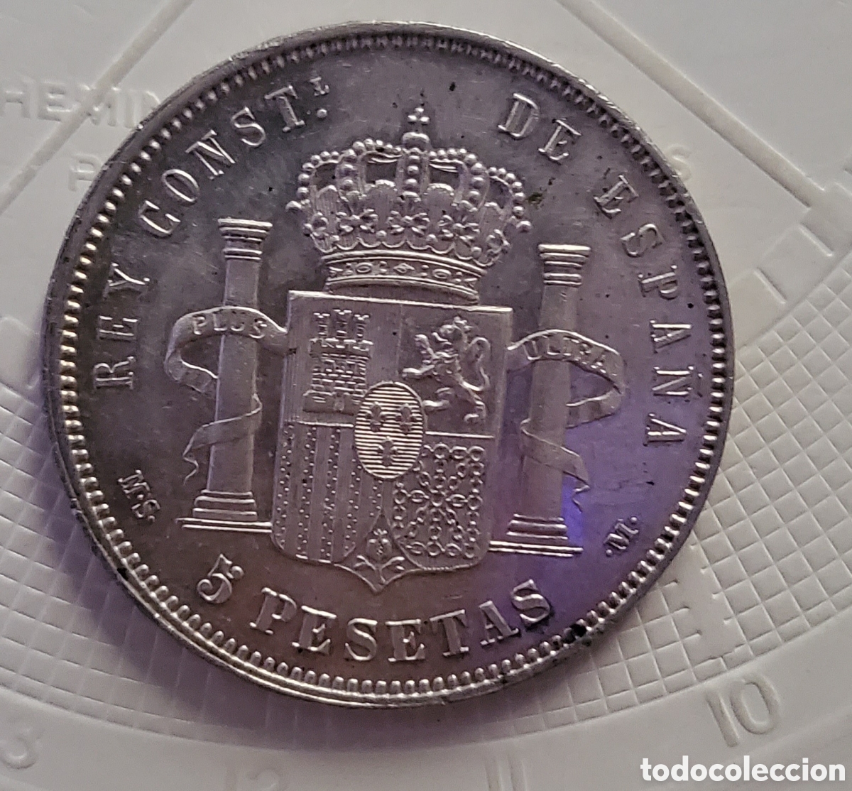 Monedas de Espa&ntilde;a: SIN CIRCULAR 5 pesetas 1883 Alfonso Xll - Foto 2