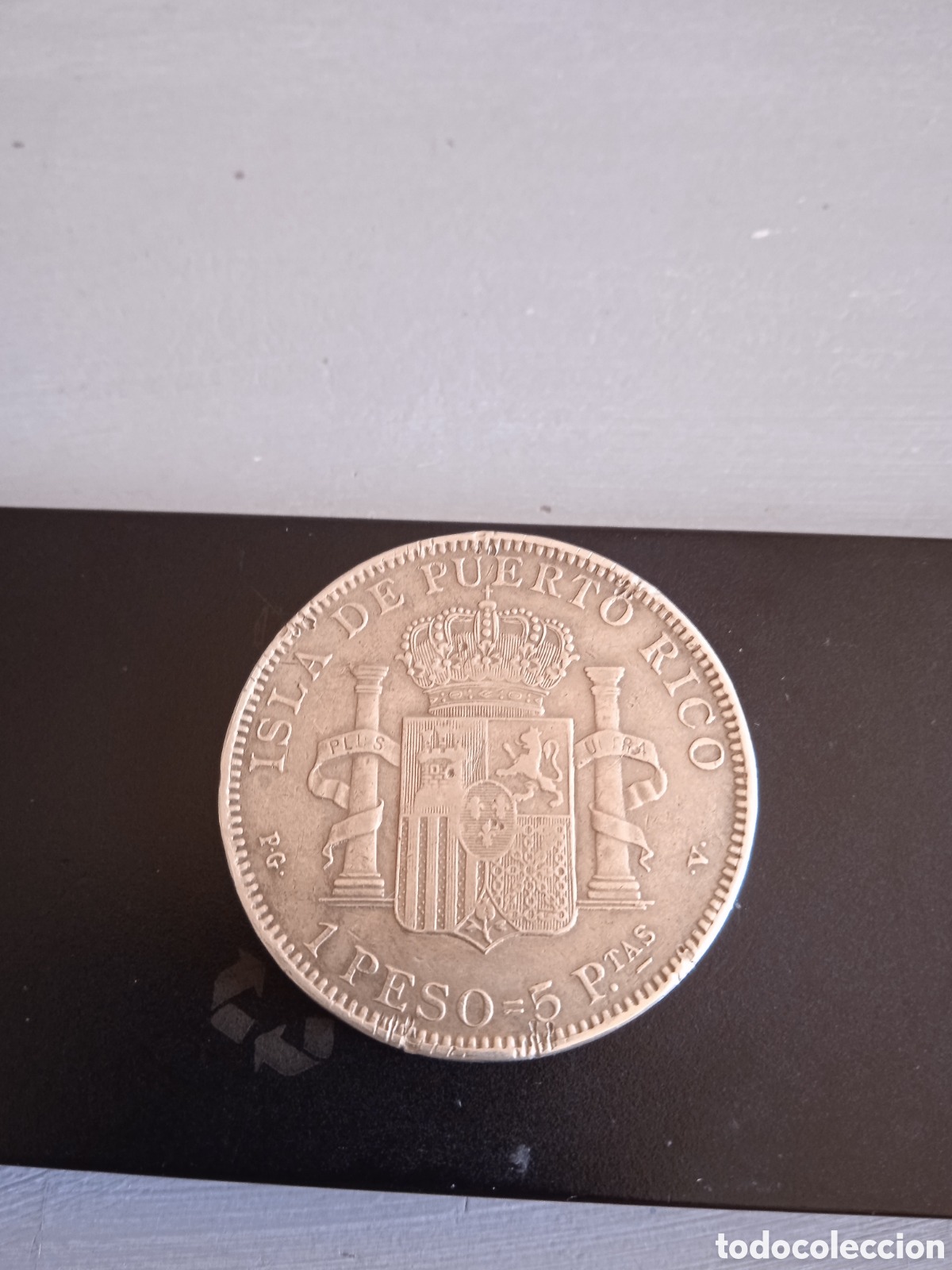 Monedas de Espa&ntilde;a: Moneda 5 pesetas plata a&ntilde;o 1895 - Foto 2