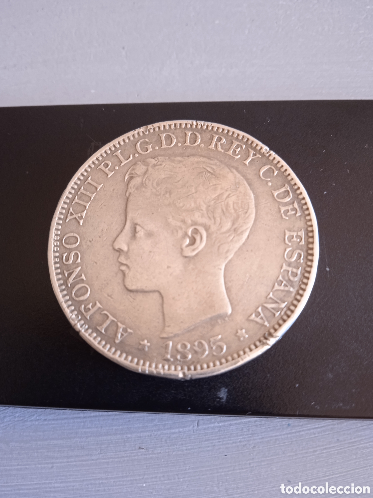 Monedas de Espa&ntilde;a: Moneda 5 pesetas plata a&ntilde;o 1895 - Foto 1