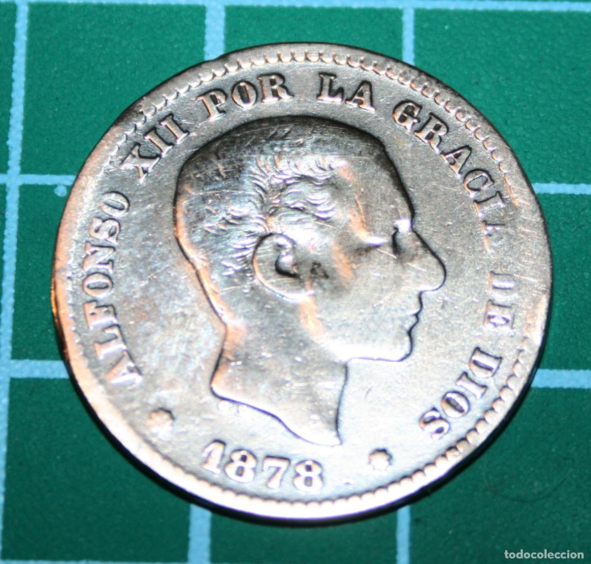 Monedas de Espa&ntilde;a: CINCO C&Eacute;NTIMOS ALFONSO XII - 1878 - BRONCE - BC - Foto 1