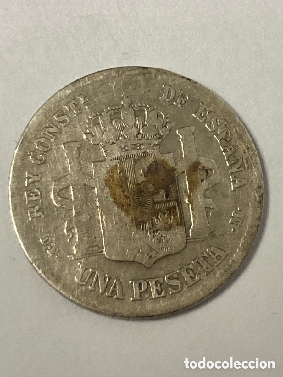 Monedas de Espa&ntilde;a: Moneda Alfonso XII 1876 de plata/V30 - Foto 2