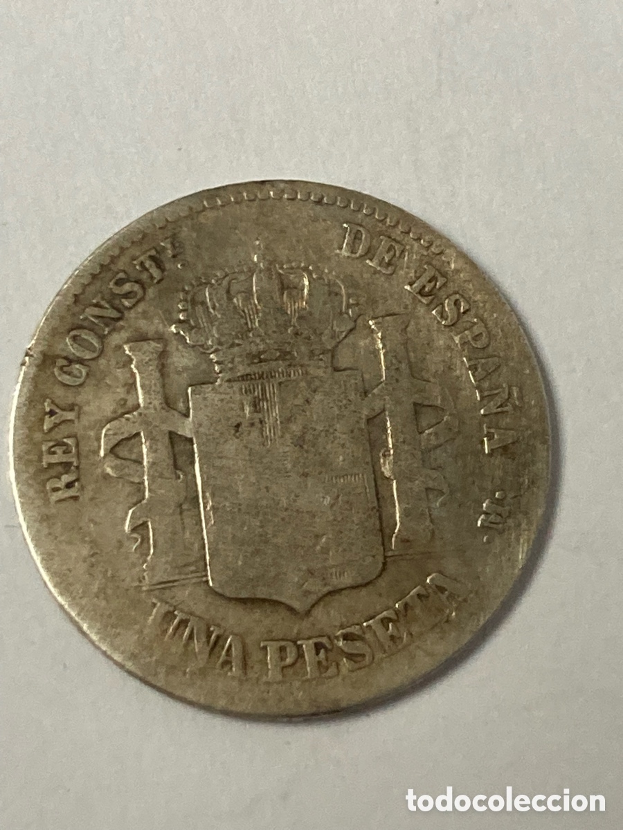 Monedas de Espa&ntilde;a: Moneda Alfonso XII de plata 1885 /V30 - Foto 2