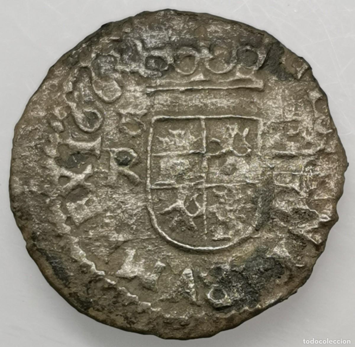 Monedas de Espa&ntilde;a: Felipe IV 8 Maraved&iacute;s Ingenio (1663) CORU&Ntilde;A - Foto 1