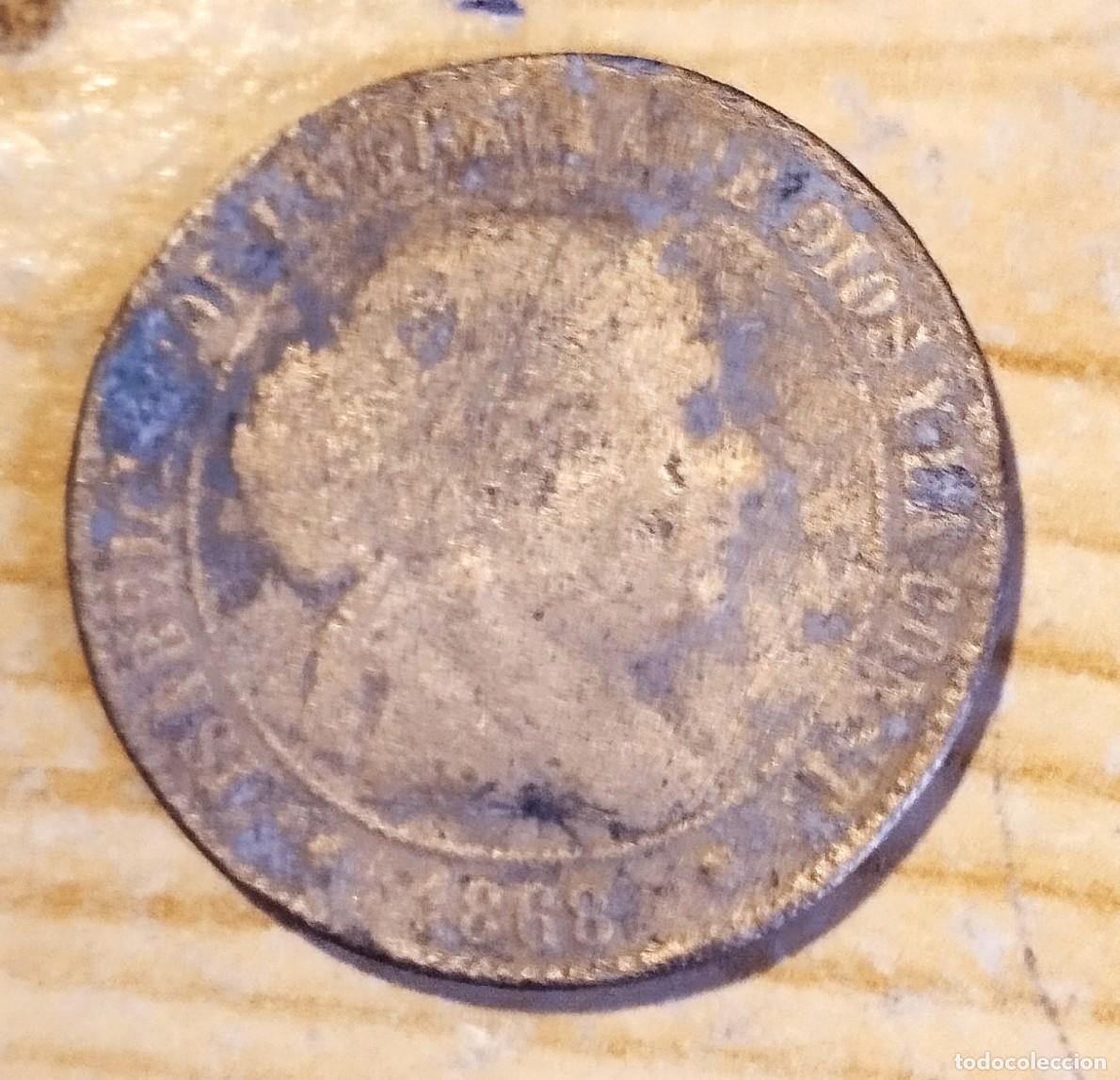 Monedas de Espa&ntilde;a: 2&frac12; C&Eacute;NTIMOS DE ESCUDO ISABEL II 1968 - Foto 1