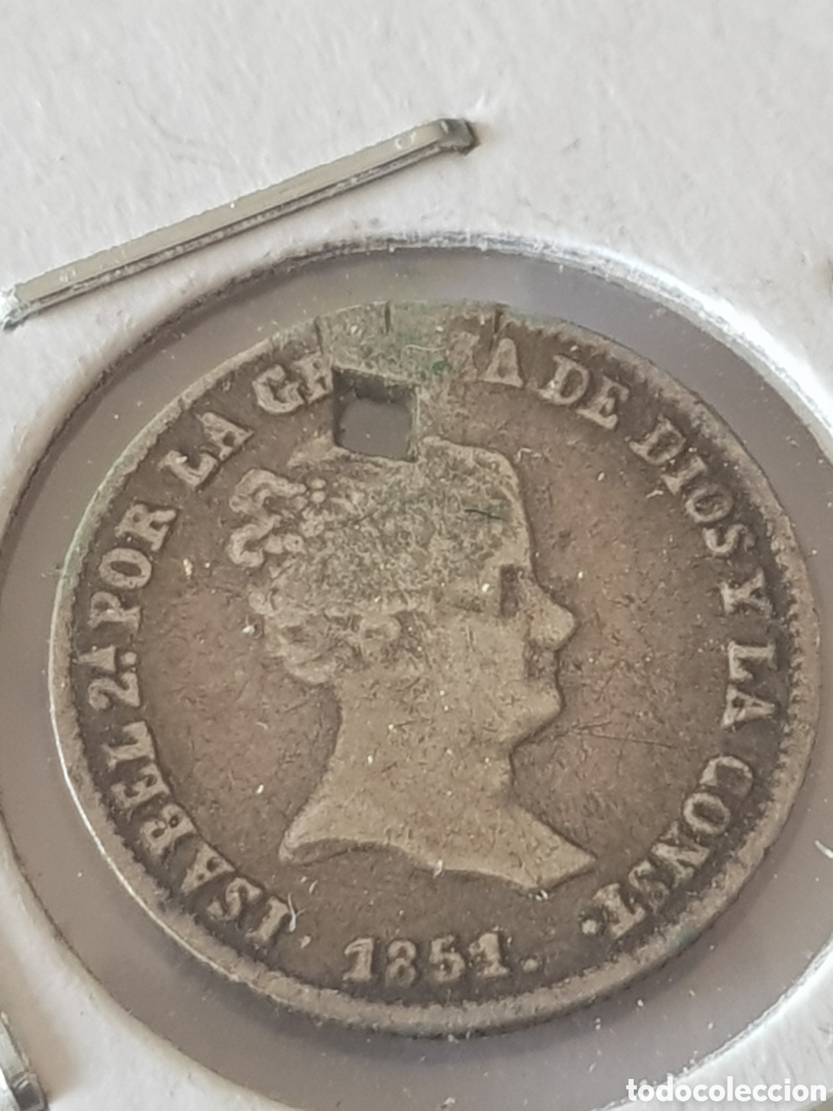 Monedas de Espa&ntilde;a: 1 Real 1851 Sevilla Isabel II - Foto 2