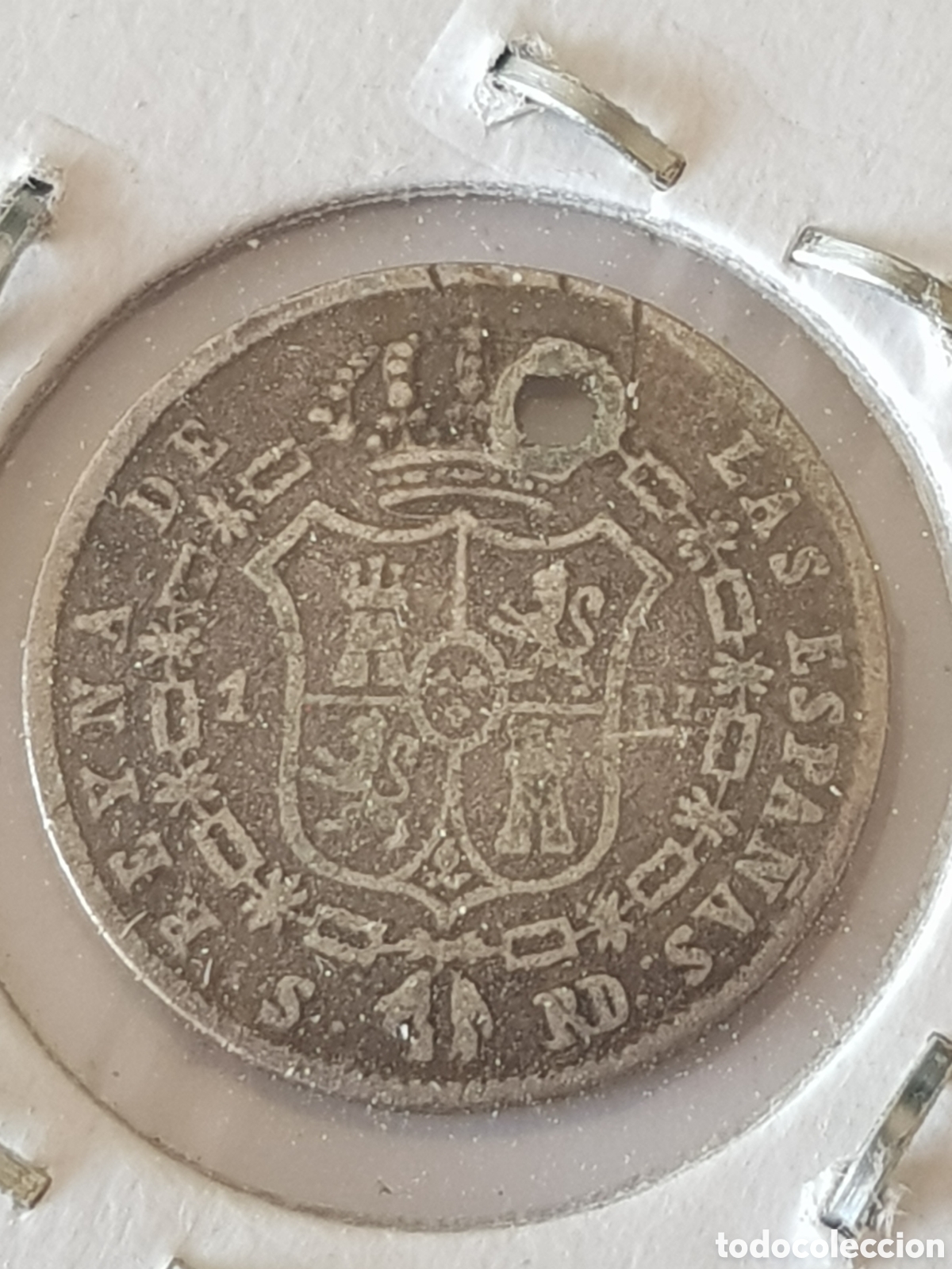 Monedas de Espa&ntilde;a: 1 Real 1851 Sevilla Isabel II - Foto 3