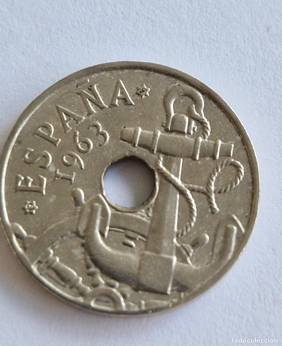 Monedas de Espa&ntilde;a: Moneda de 50 centimos 1963 * 1964 ANCLA MARINERA - Foto 1