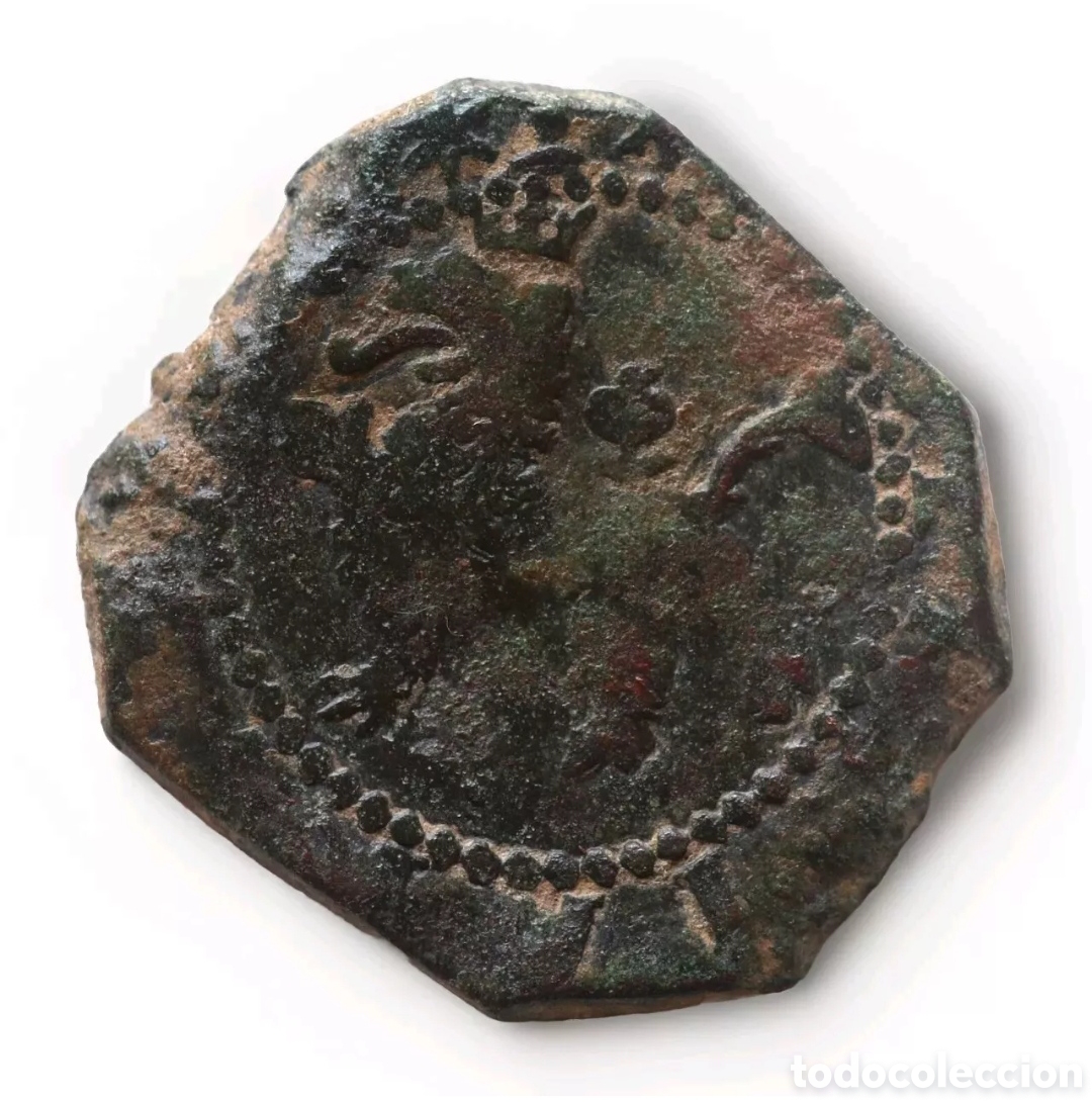 Monedas de Espa&ntilde;a: 2 MARAVEDIS FELIPE II CUENCA A - Foto 2