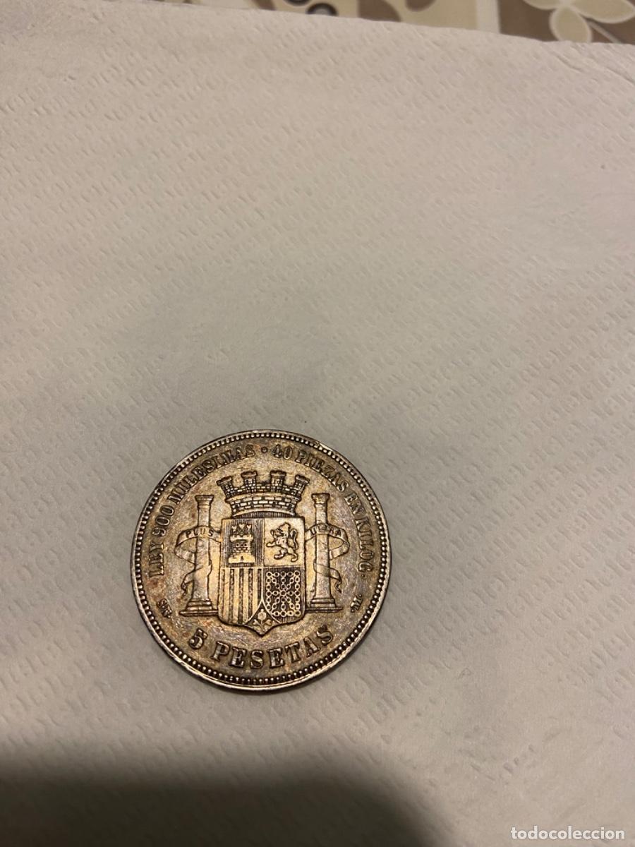Monedas de Espa&ntilde;a: Moneda 5 pesetas plata 1870 - Foto 1