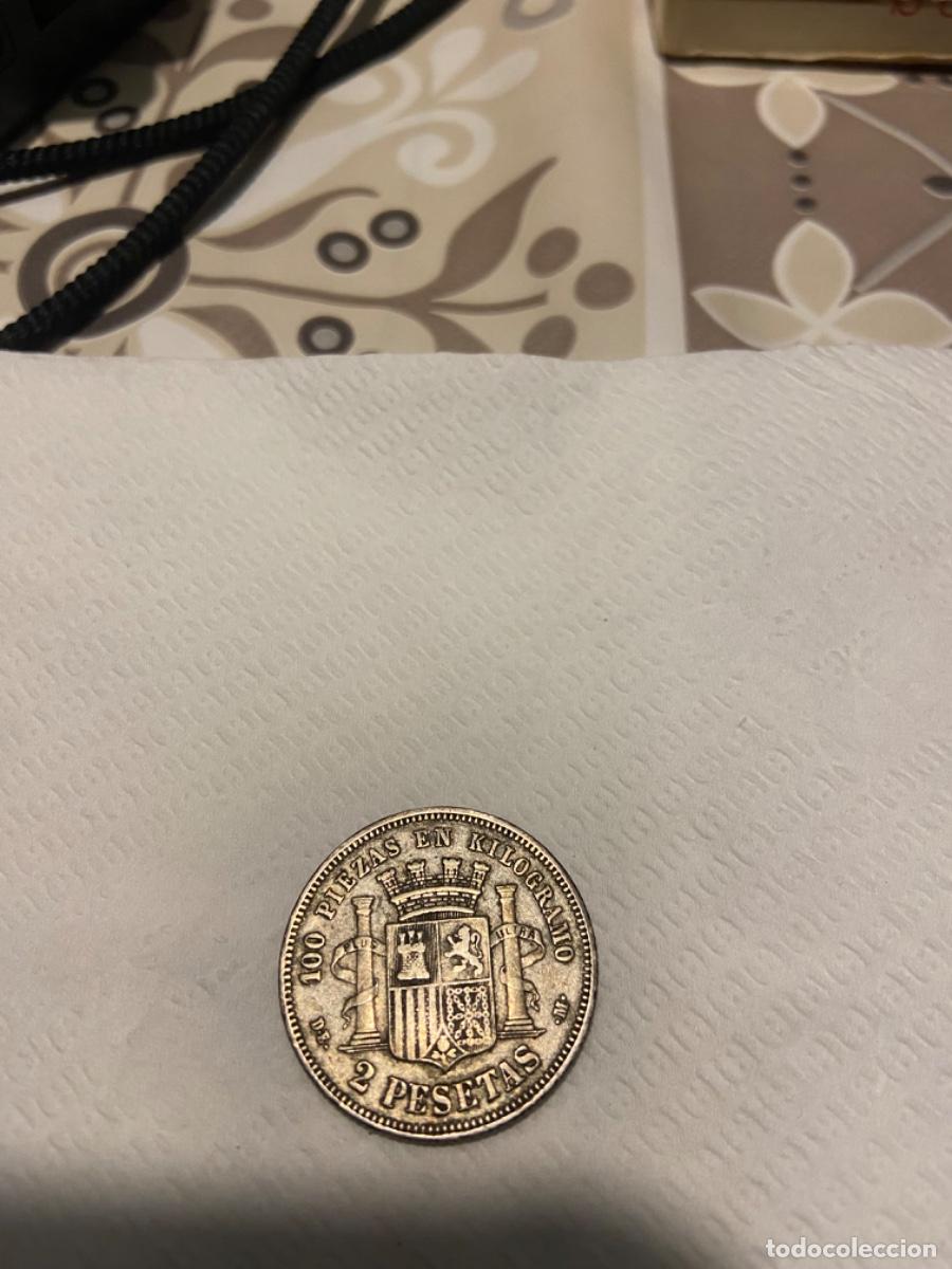 Monedas de Espa&ntilde;a: Moneda 2 pesetas 1870 estrella 73 - Foto 1